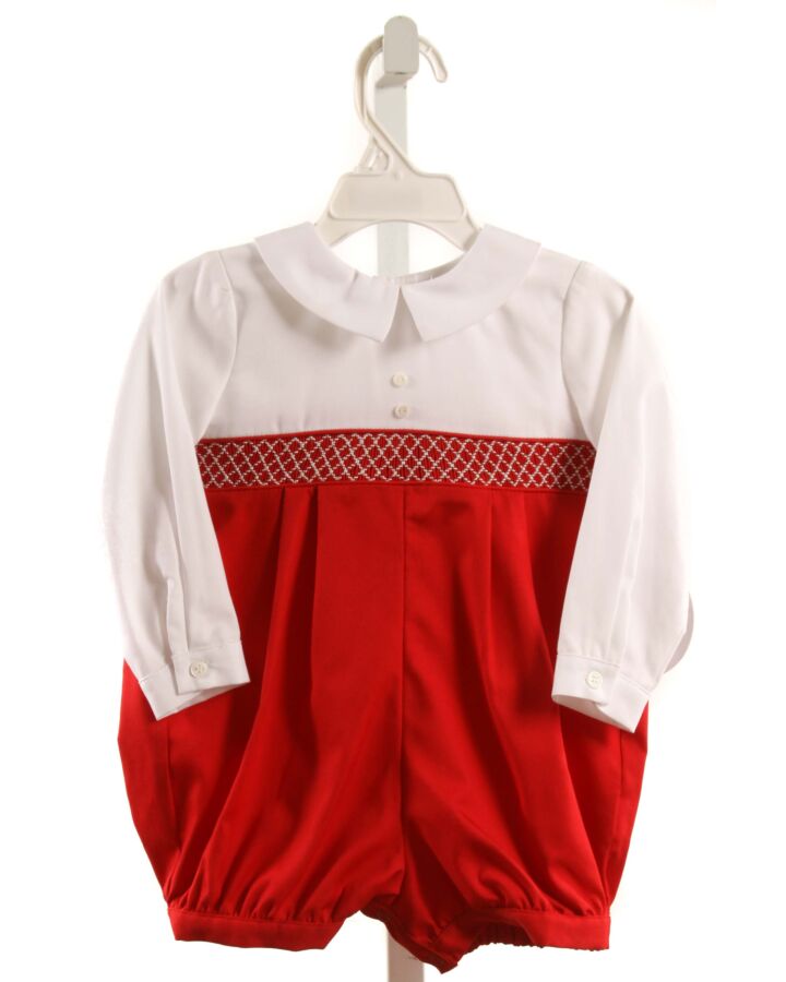 LULI & ME  RED   SMOCKED DRESSY BUBBLE