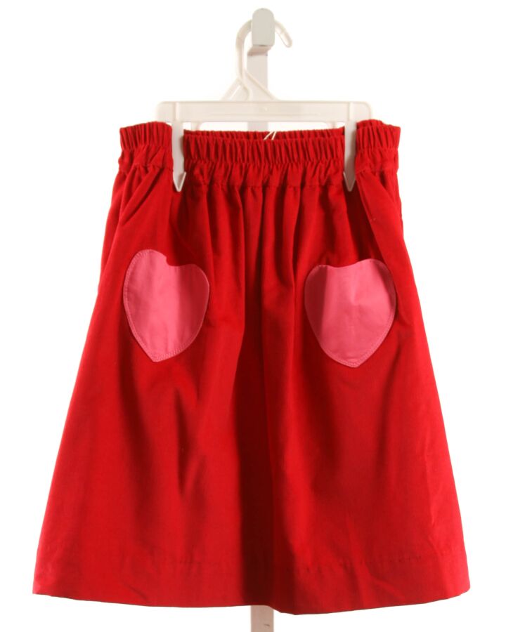 RACHEL RILEY  RED CORDUROY   SKIRT