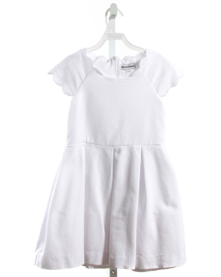 MARIA CASERO  WHITE PIQUE   DRESS