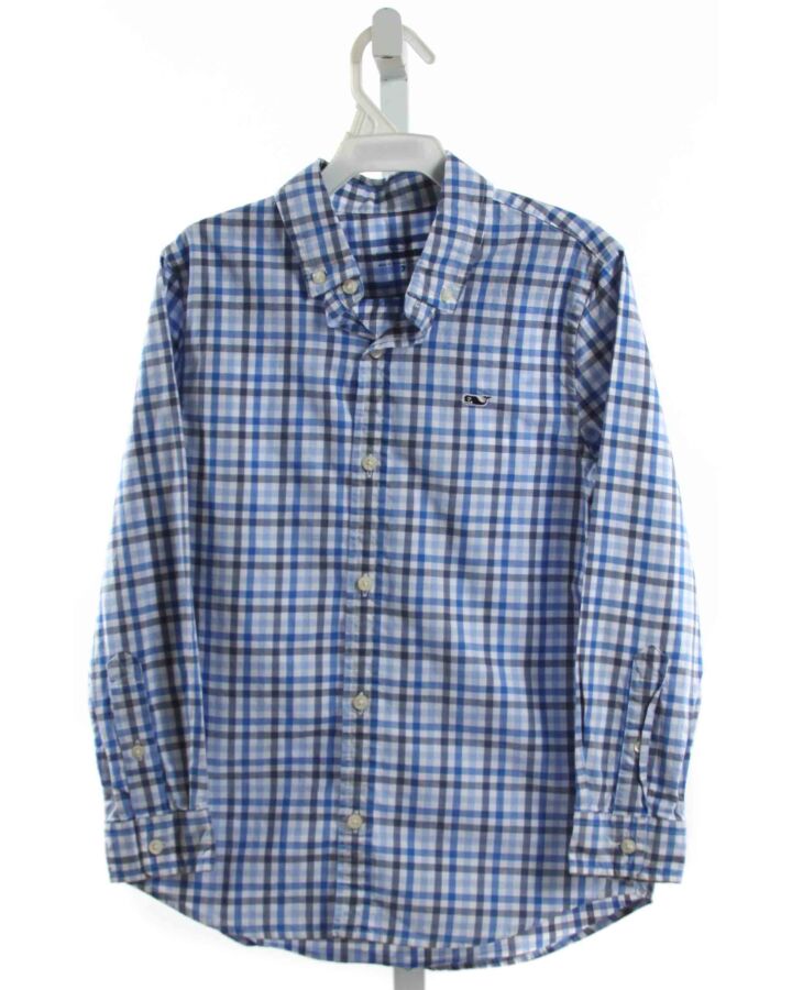 VINEYARD VINES  BLUE  PLAID  DRESS SHIRT