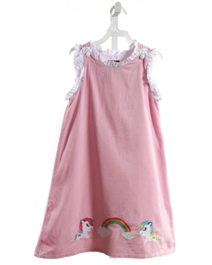 LIL CACTUS  PINK CORDUROY  APPLIQUED DRESS