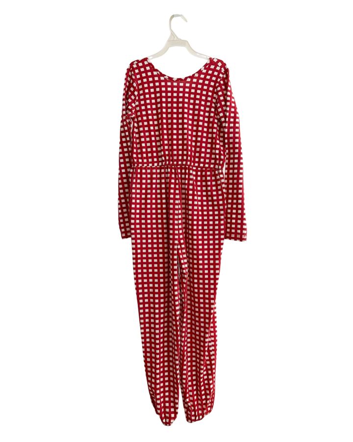 HANNA ANDERSSON  RED  WINDOWPANE  KNIT ROMPER