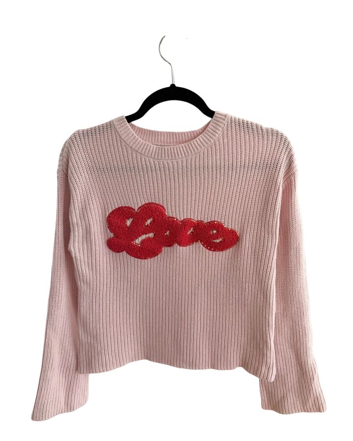 HAPPILY GREY  PINK    SWEATER