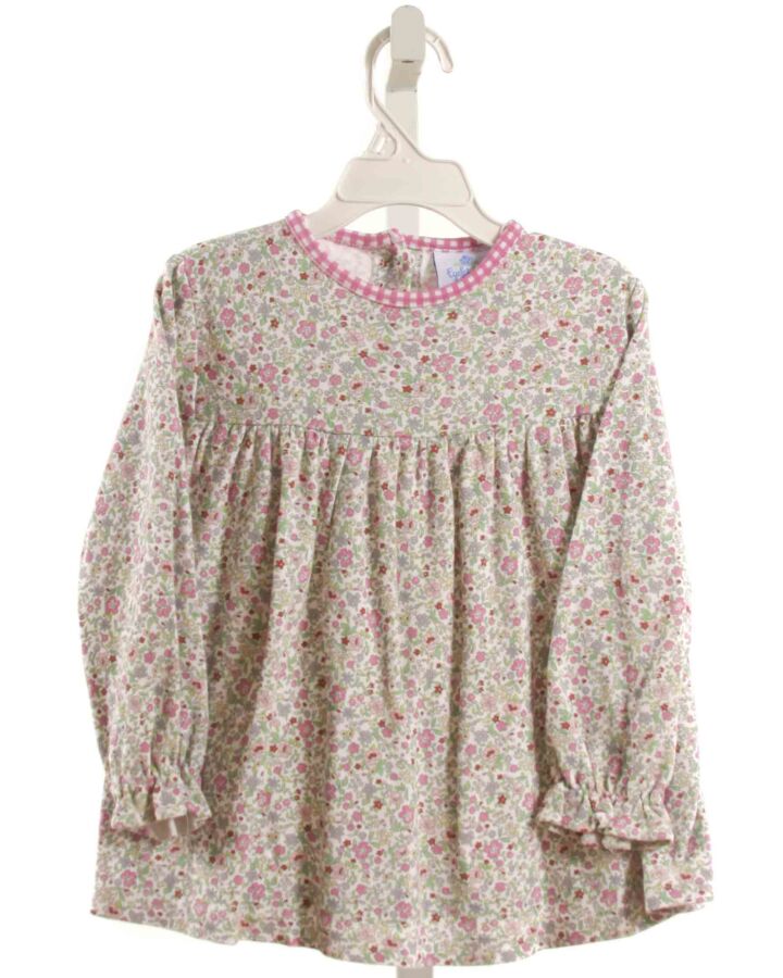 EYELET & IVY  PINK  FLORAL  SHIRT-LS