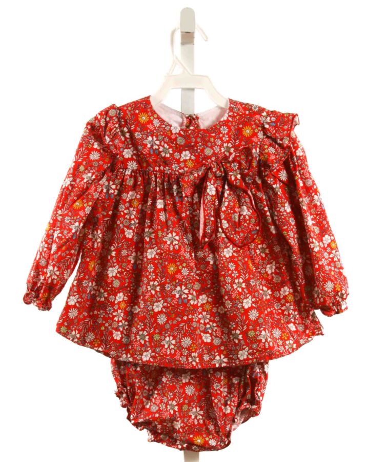BELLA BLISS  RED  FLORAL  2-PIECE OUTFIT