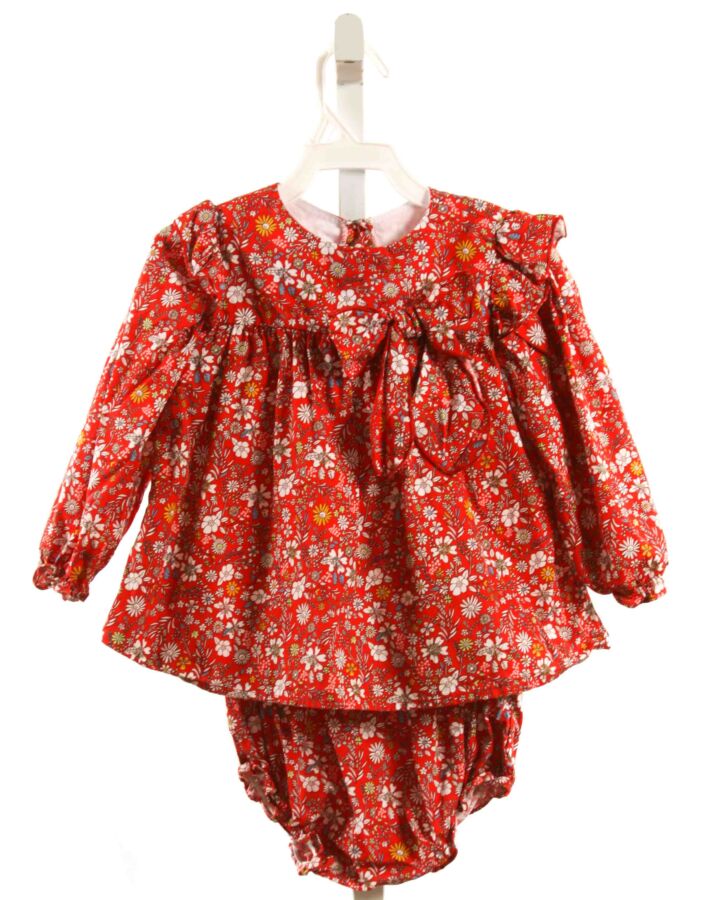BELLA BLISS  RED  FLORAL  2-PIECE OUTFIT