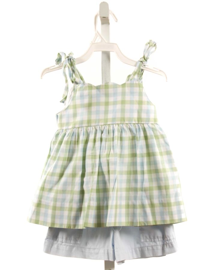 ALICE KATHLEEN  GREEN CORDUROY PLAID  2-PIECE OUTFIT