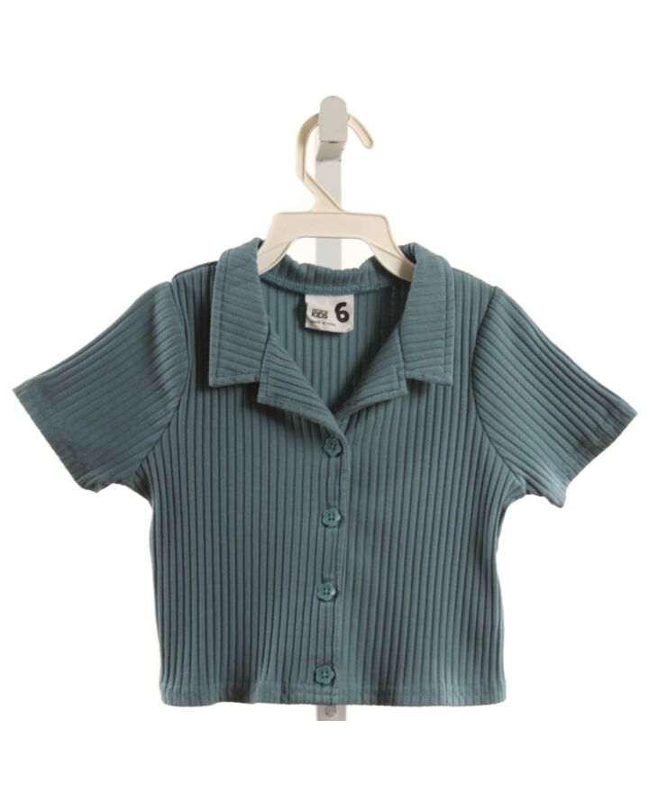 COTTON KIDS  BLUE    KNIT SS SHIRT