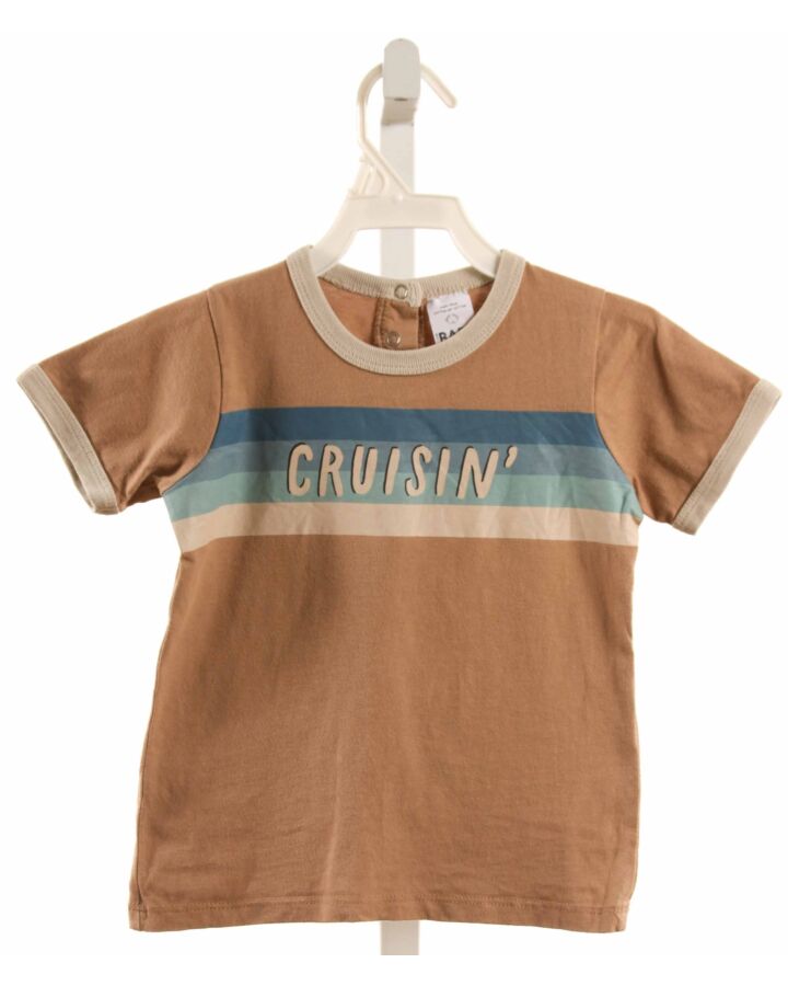 COTTON KIDS  BROWN  PRINT  T-SHIRT