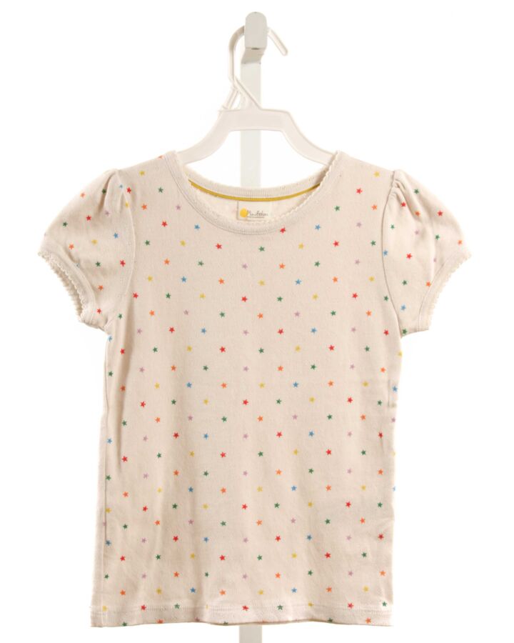 MINI BODEN  IVORY  PRINT  KNIT SS SHIRT