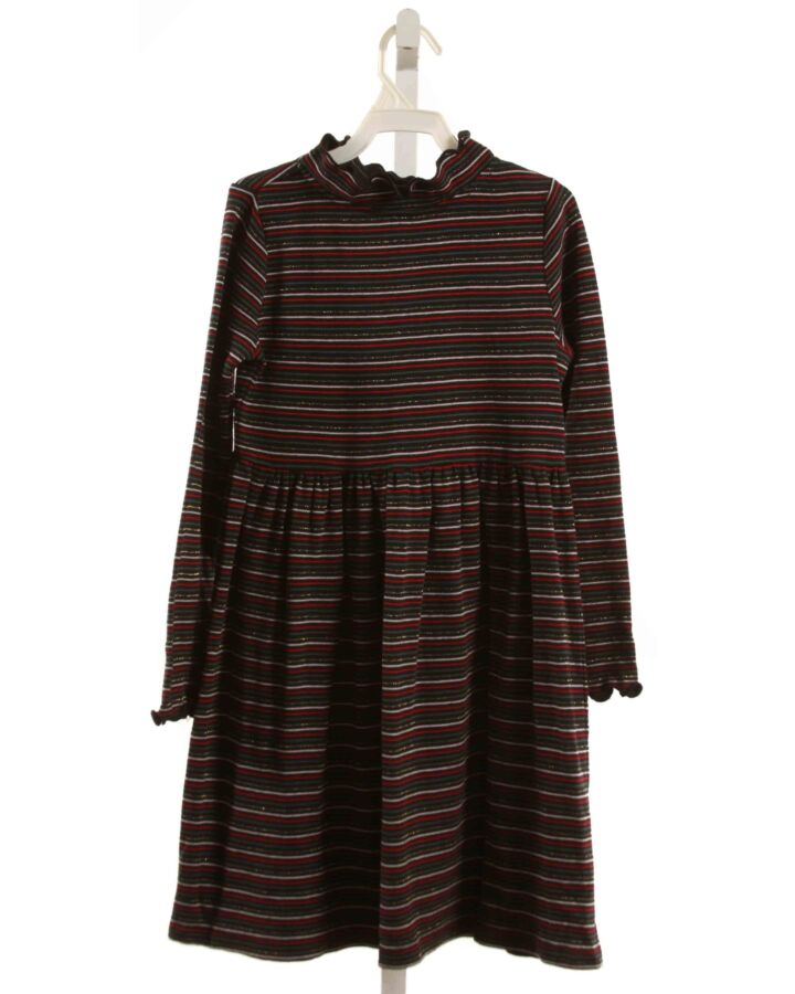 HANNA ANDERSSON  BLACK  STRIPED  KNIT DRESS