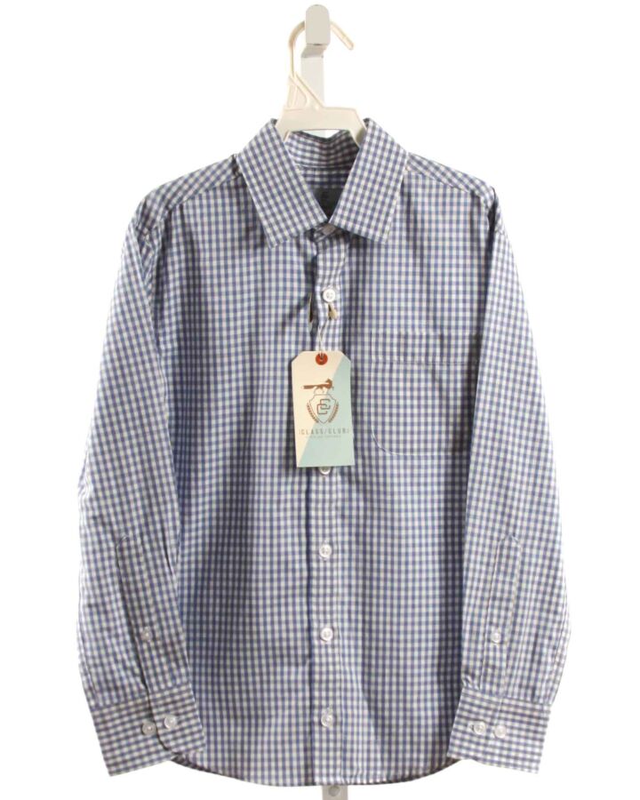 CLASS CLUB  BLUE  GINGHAM  DRESS SHIRT
