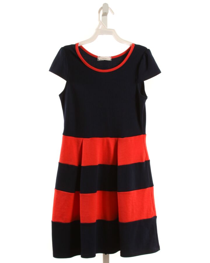 SOPRANO  BLUE  STRIPED  KNIT DRESS
