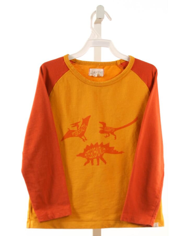 ME + HENRY  ORANGE  PRINT  KNIT LS SHIRT