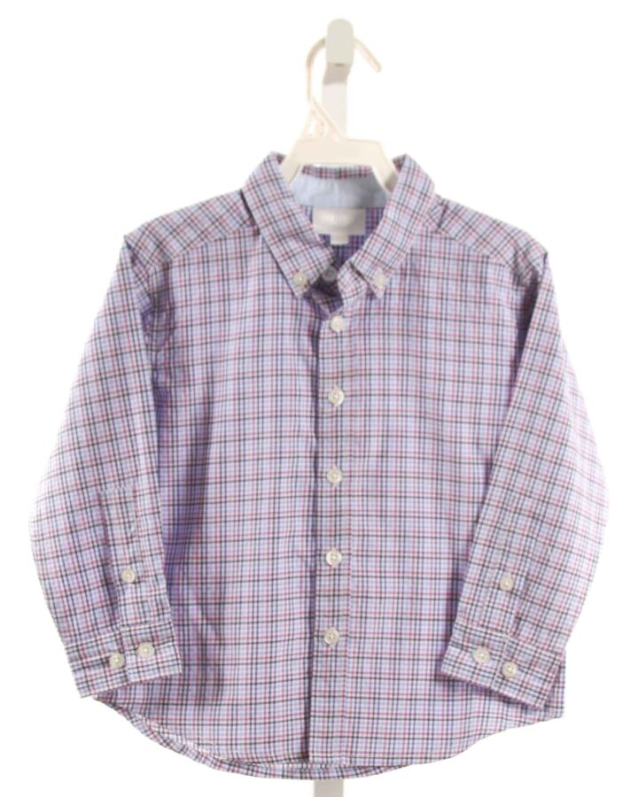 LITTLE ENGLISH  BLUE  PLAID  DRESS SHIRT