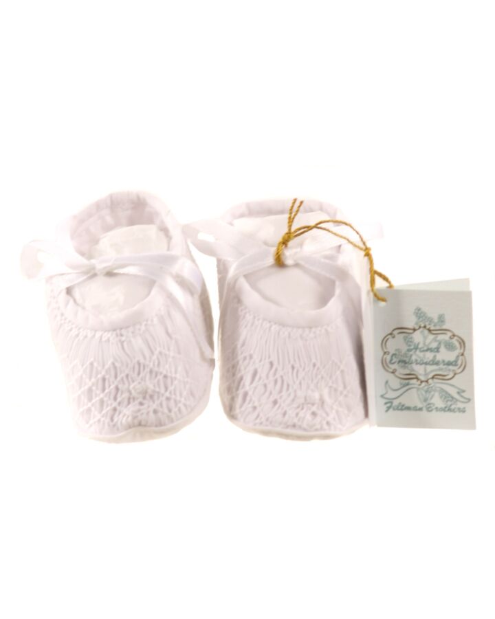 FELTMAN BROTHERS WHITE BOOTIES *SIZE 6-9 MONTHS *NWT SIZE INFANT 3