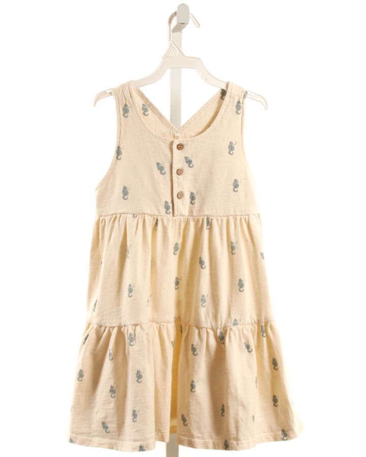 RYLEE & CRU  CREAM KNIT  PRINTED DESIGN DRESS