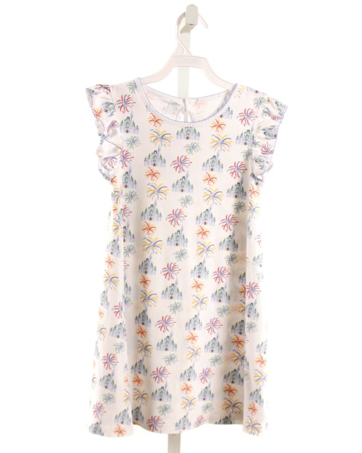 NO TAG  WHITE KNIT  PRINTED DESIGN DRESS