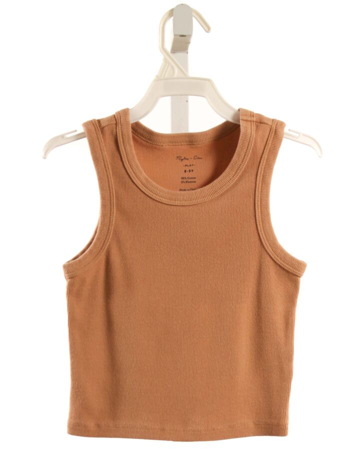RYLEE & CRU  BROWN    KNIT TANK