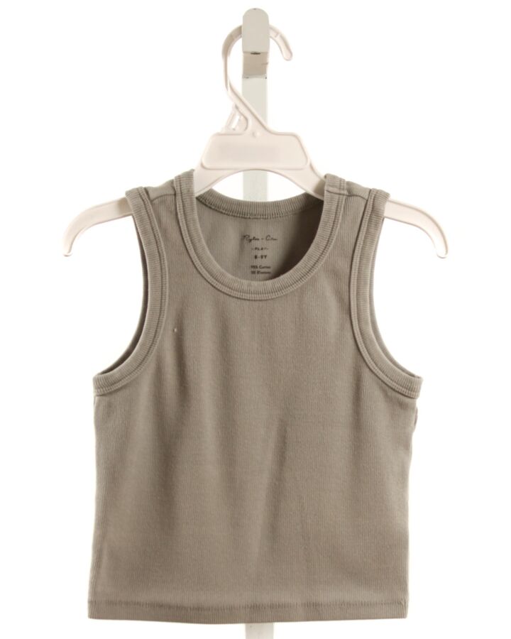 RYLEE & CRU  GRAY    KNIT TANK