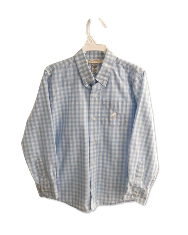 THE BEAUFORT BONNET COMPANY  LT BLUE  GINGHAM  DRESS SHIRT