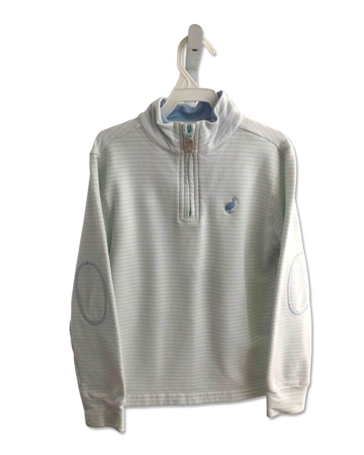 THE BEAUFORT BONNET COMPANY  LT BLUE  STRIPED  PULLOVER