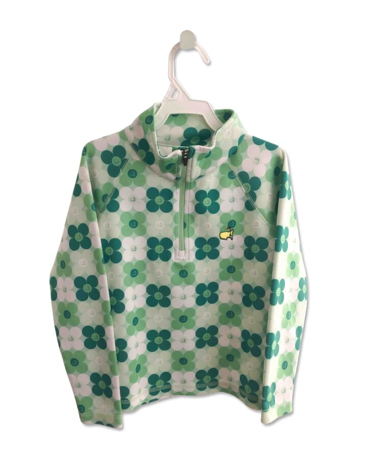 MASTERS  GREEN  FLORAL  PULLOVER