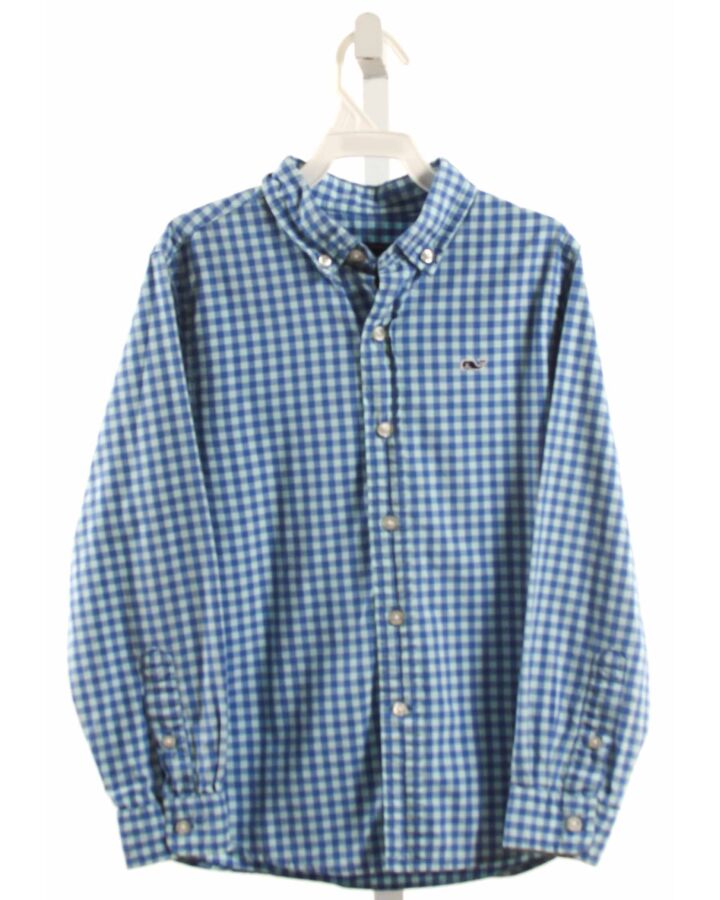 VINEYARD VINES  BLUE  GINGHAM  DRESS SHIRT