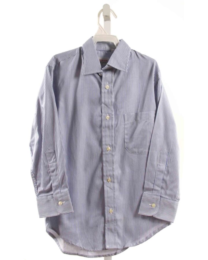 CULWELL & SON  BLUE  STRIPED  DRESS SHIRT