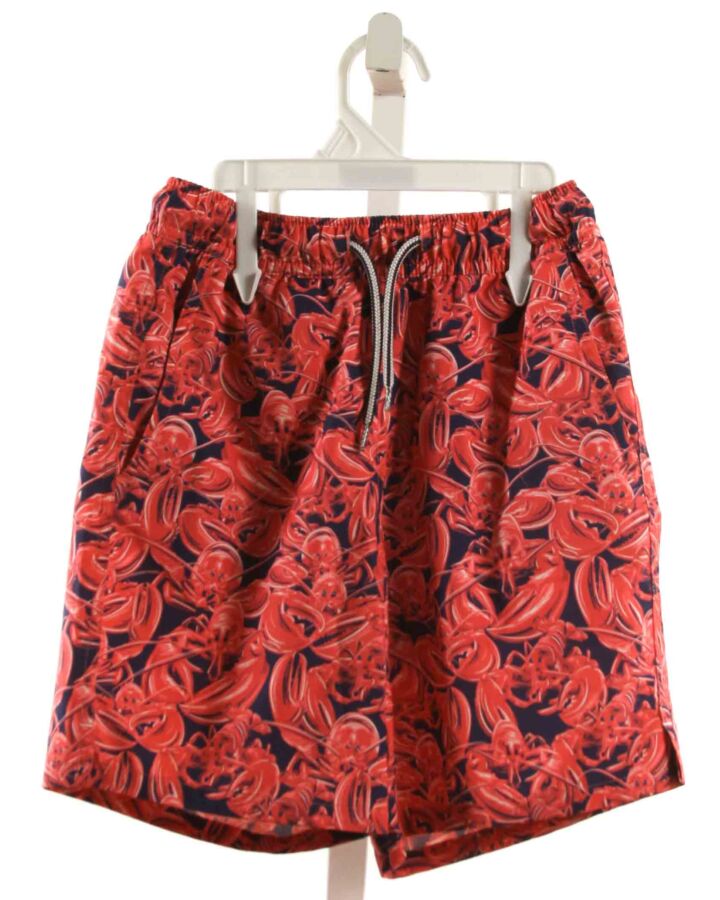 PETER MILLAR  RED    SWIM TRUNKS