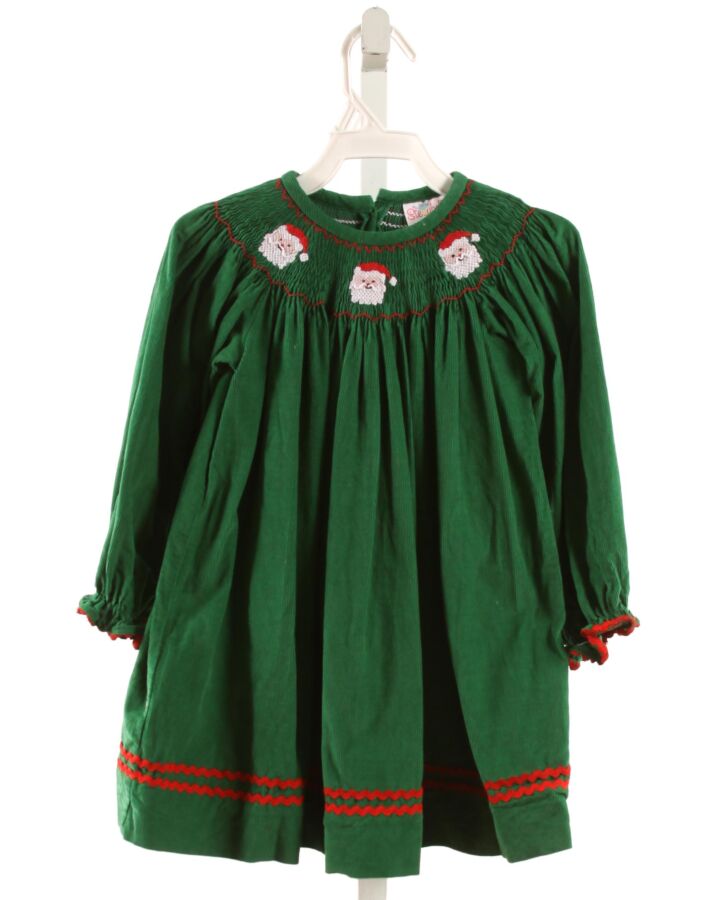 STELLYBELLY  GREEN CORDUROY  SMOCKED DRESS