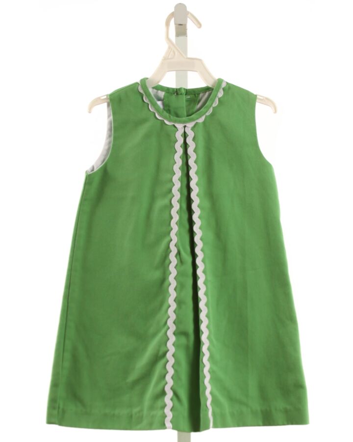 LITTLE ENGLISH  GREEN    DRESS WITH RIC RAC