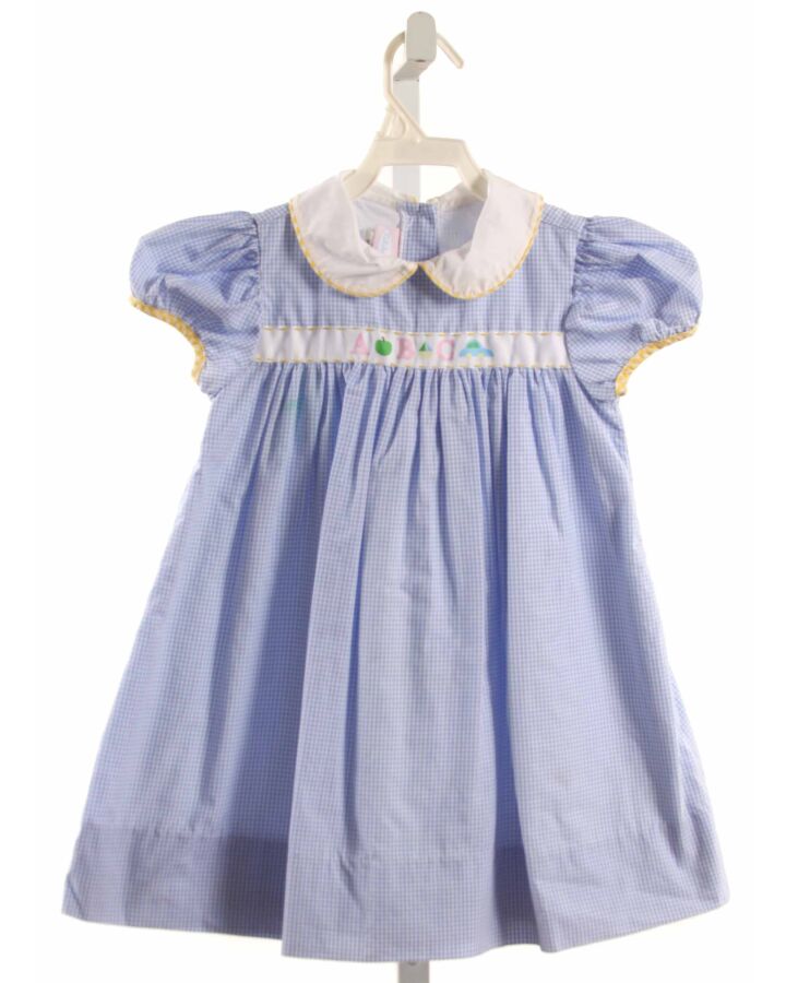 LULLABY SET  LT BLUE  GINGHAM  DRESS