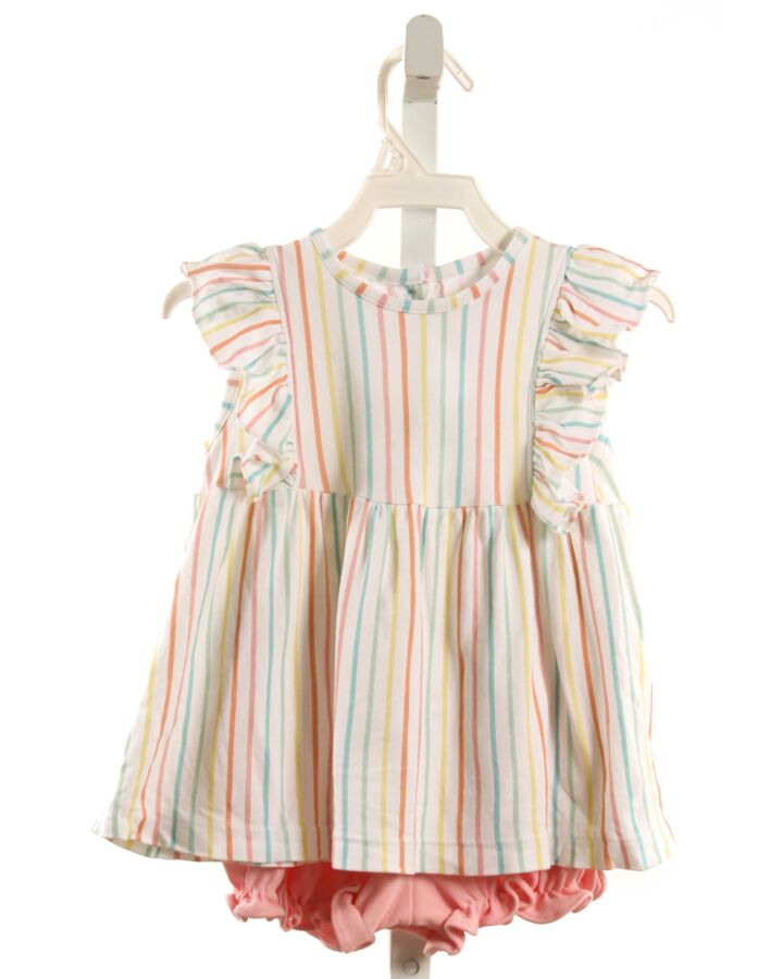 JAMES & LOTTIE  MULTI-COLOR  STRIPED  2-PIECE OUTFIT WITH RUFFLE