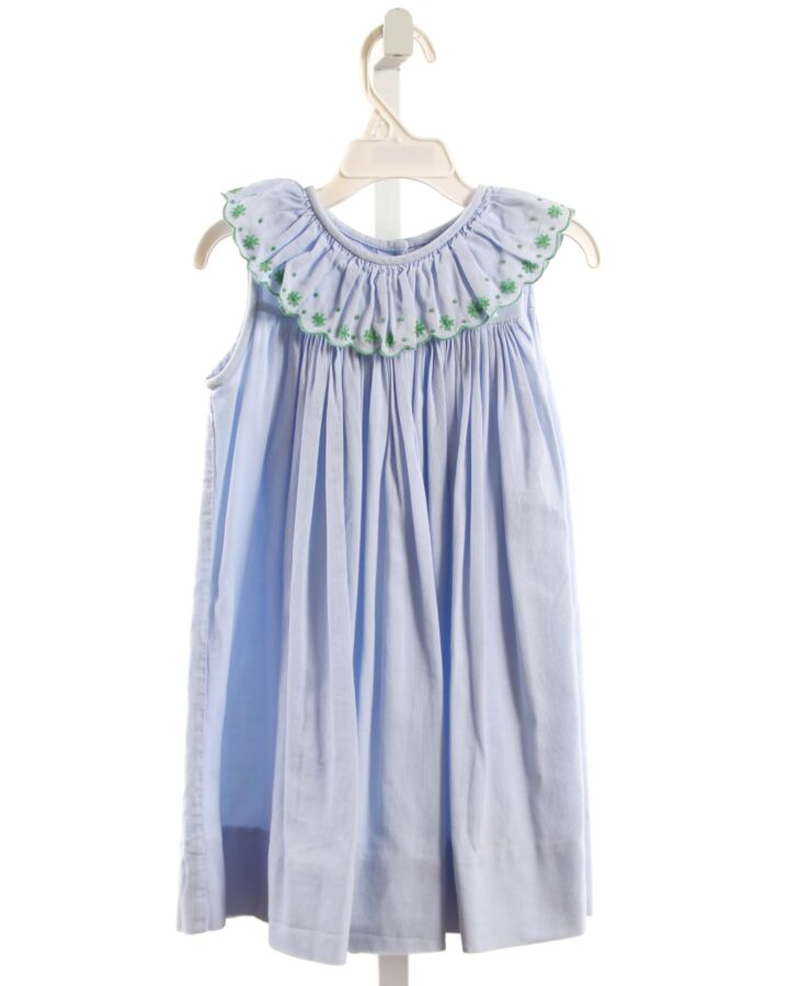 THE PROPER PEONY  BLUE PIQUE   DRESS