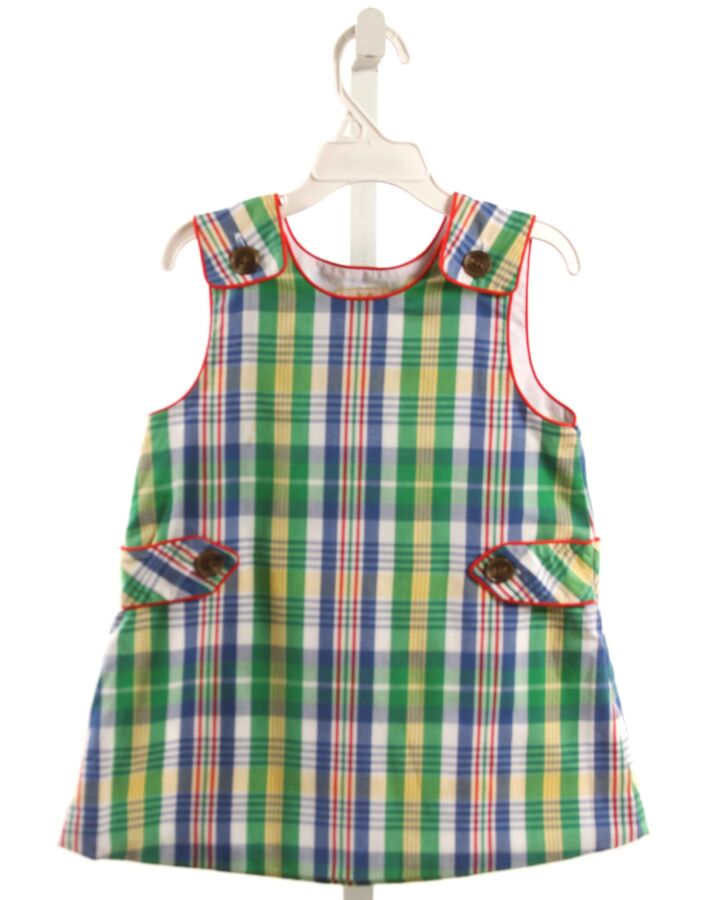 THE BEAUFORT BONNET COMPANY  GREEN  PLAID  DRESS