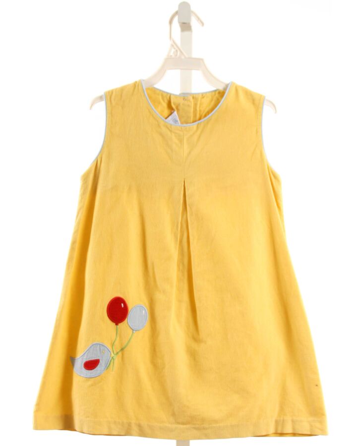 LITTLE ENGLISH  YELLOW CORDUROY  APPLIQUED DRESS