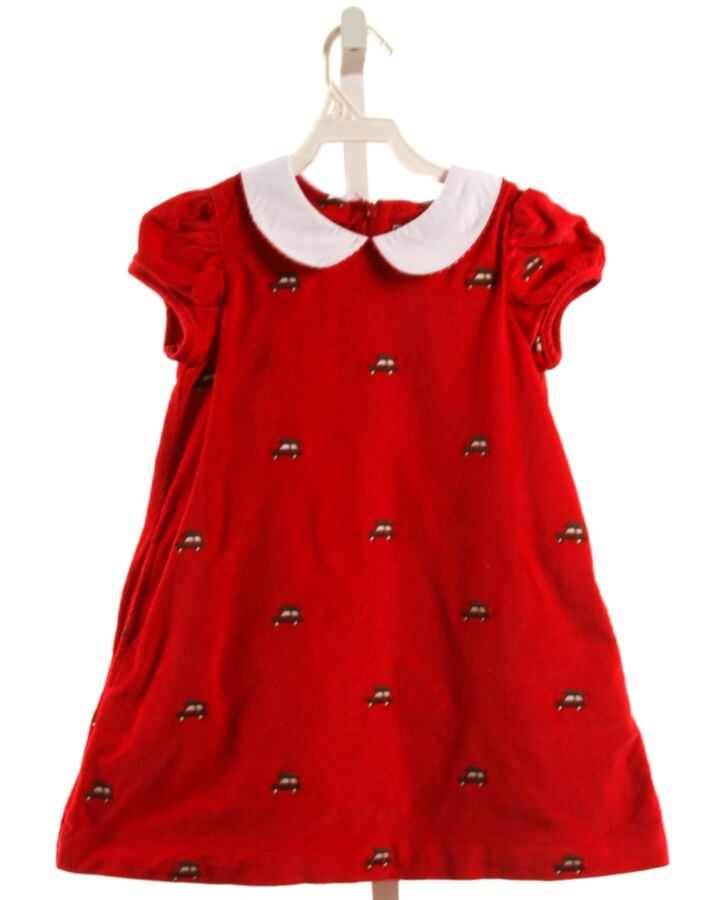 CPC  RED CORDUROY  EMBROIDERED DRESS