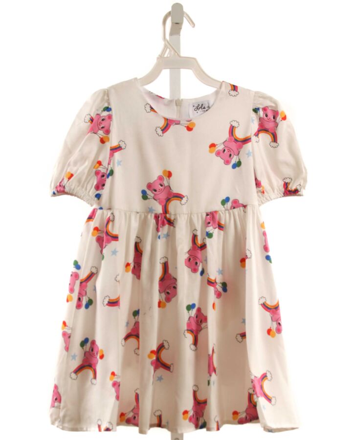 LOLA + THE BOYS  HOT PINK  PRINT  DRESS