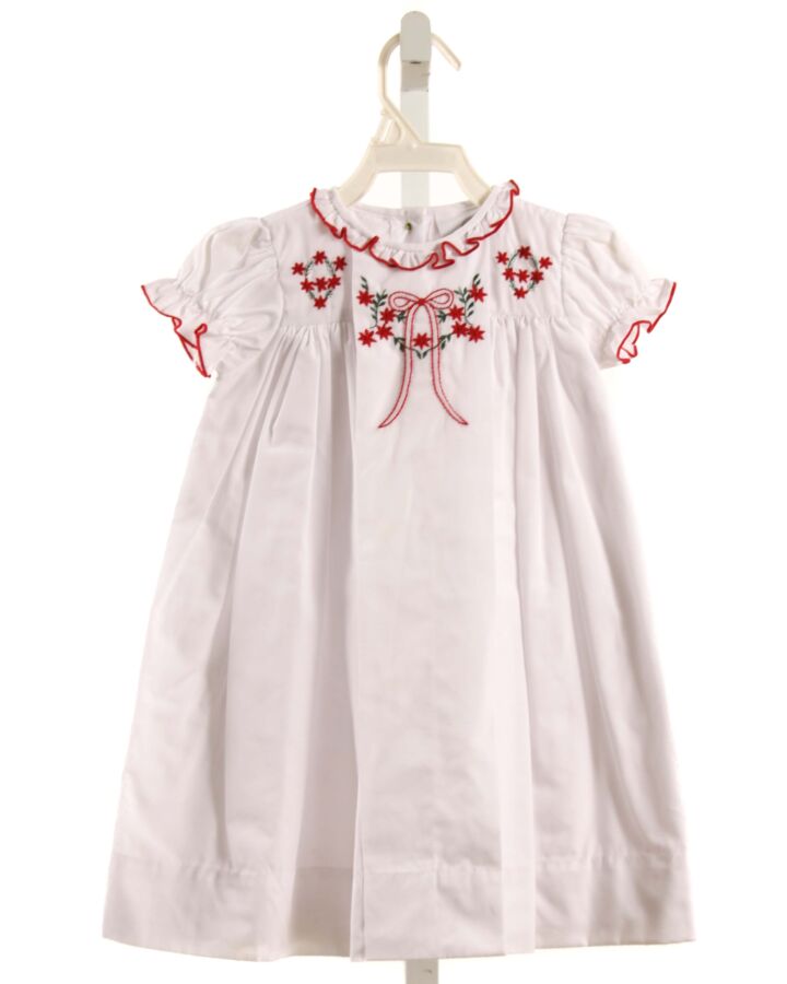 THE PROPER PEONY  WHITE   EMBROIDERED DRESS