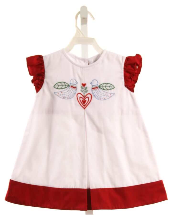 THE PROPER PEONY  WHITE   EMBROIDERED DRESS