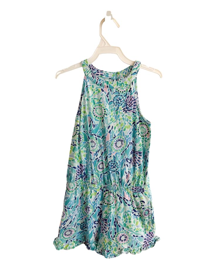 LILLY PULITZER  BLUE  FLORAL  ROMPER