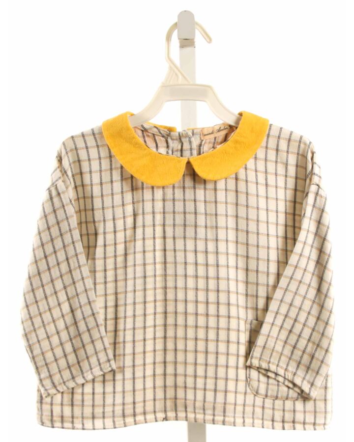 MARDI AMBER  BLACK  WINDOWPANE  SHIRT-LS