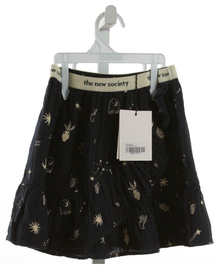 THE NEW SOCIETY  NAVY  SKIRT