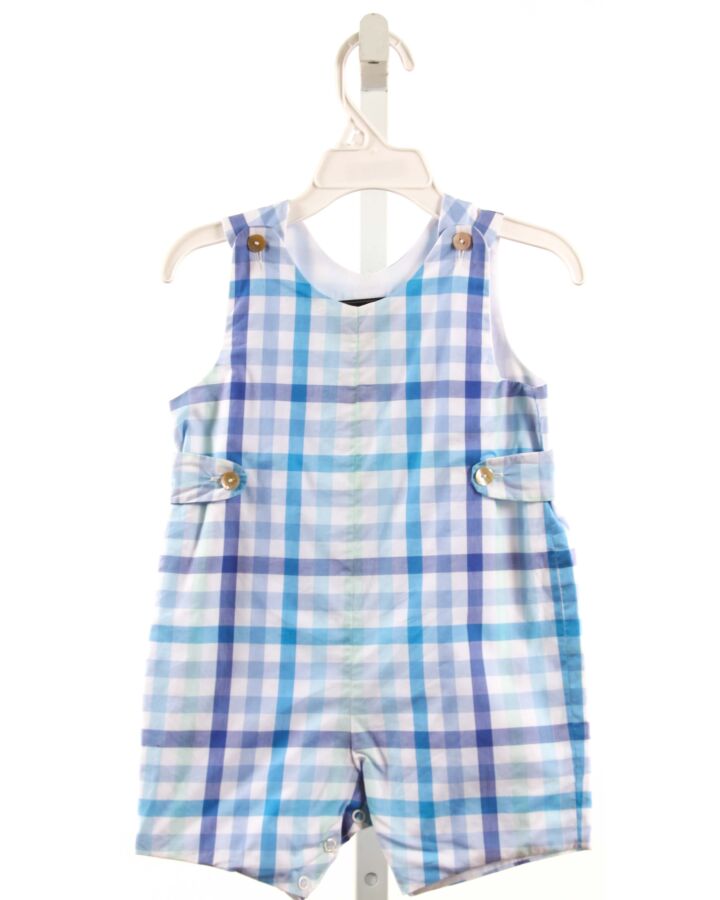 OSCAR DE LA RENTA  BLUE  PLAID  JON JON