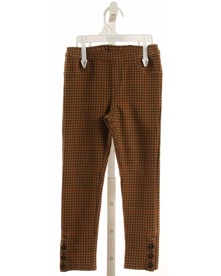 RALPH LAUREN  BROWN  PLAID  LEGGINGS