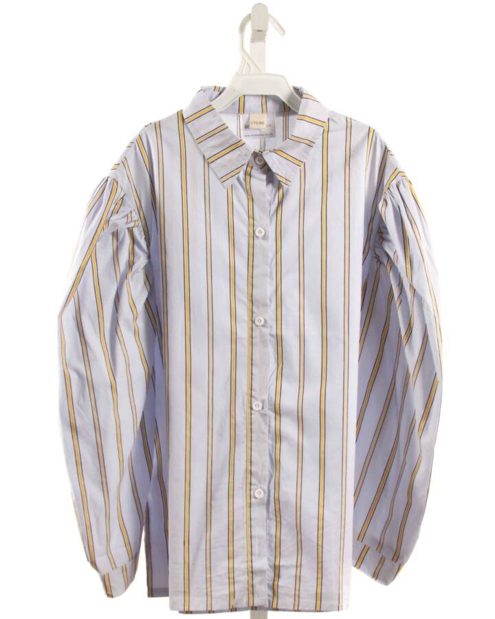 BOLD BELLES  LT BLUE  STRIPED  DRESS SHIRT