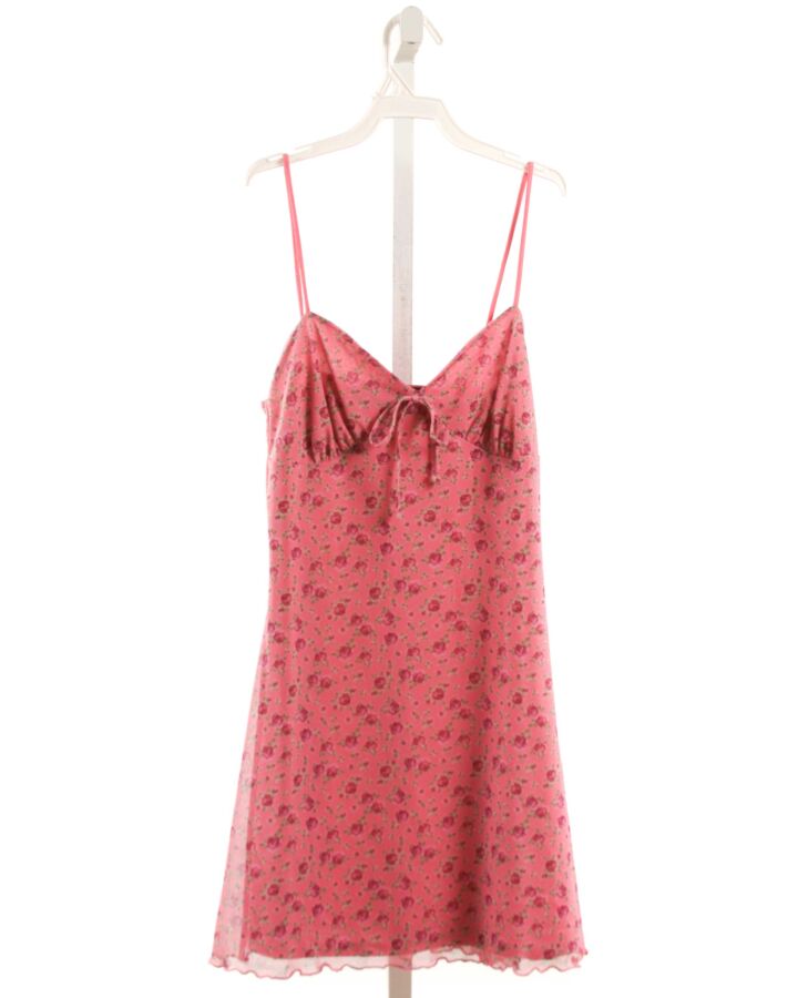 URBAN OUTFITTERS  HOT PINK TULLE FLORAL  DRESS