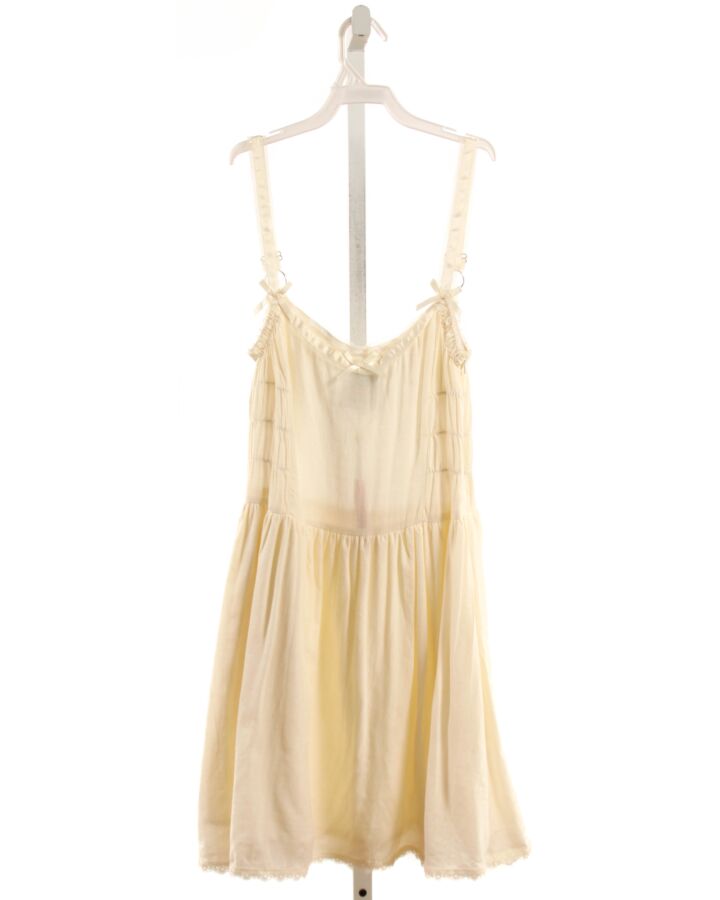 UNIF  CREAM    DRESS WITH LACE TRIM