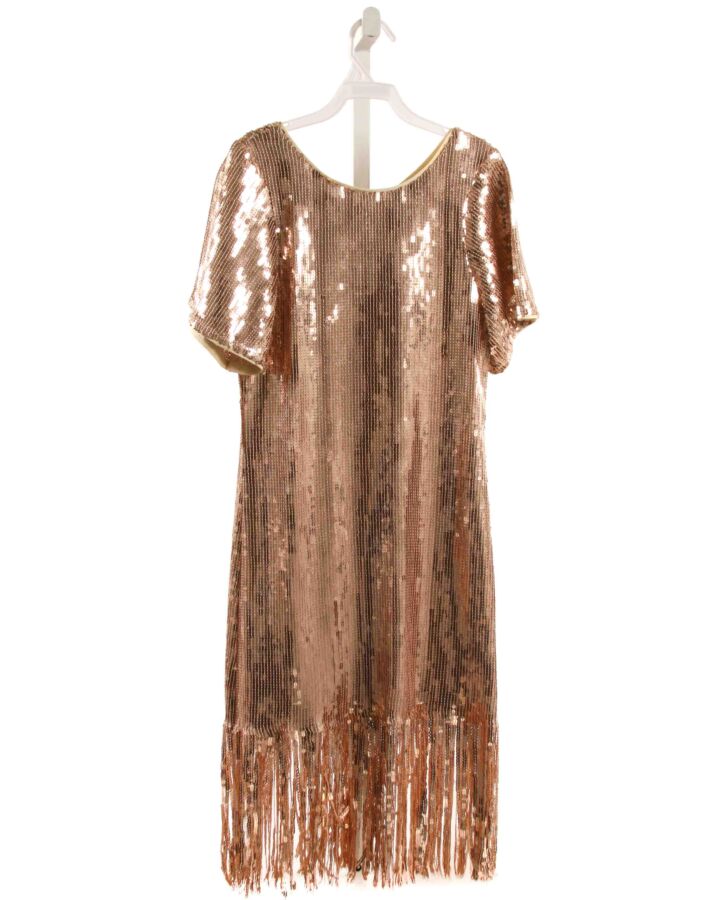 SARA SARA  GOLD   SEQUINED PARTY DRESS